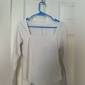 White Bodysuit Squareneck